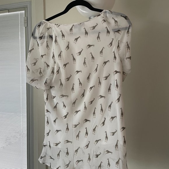 Sheer layered Blouse sz L - Picture 2 of 2